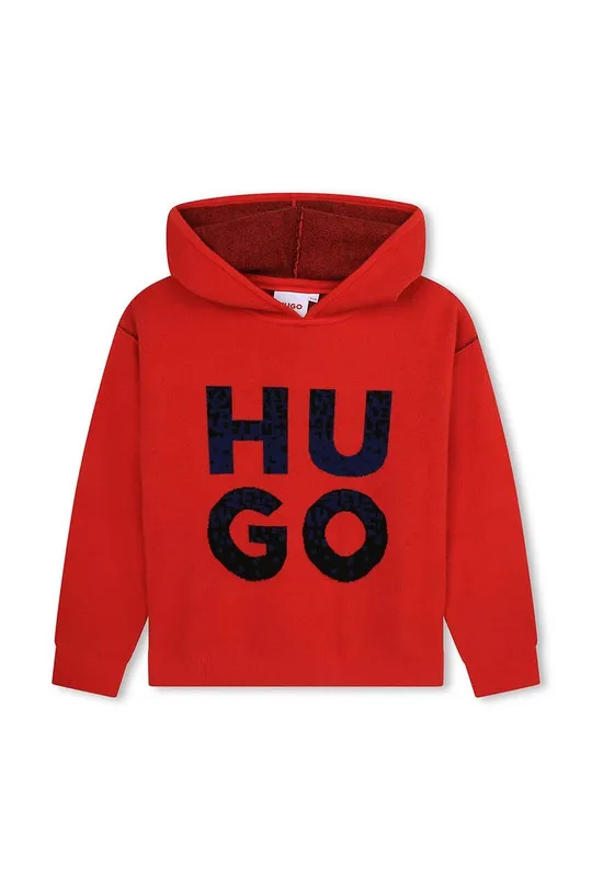 czerwony HUGO bluza dziecięca Dziecięcy