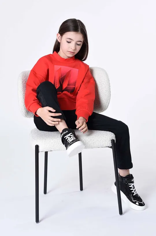 κόκκινο Παιδική μπλούζα Karl Lagerfeld Παιδικά