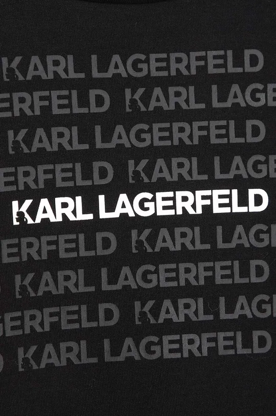 nero Karl Lagerfeld felpa per bambini