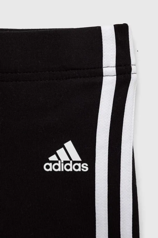 čierna Detská tepláková súprava adidas