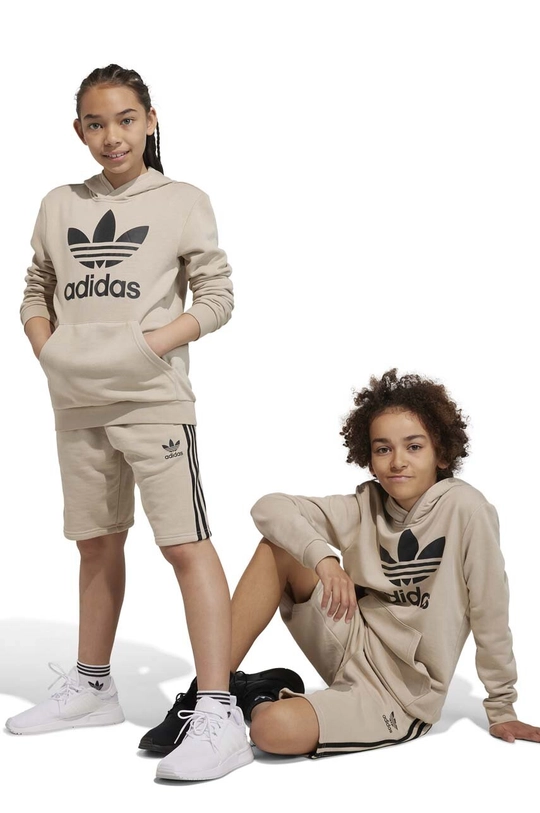 béžová Detská mikina adidas Originals TREFOIL Detský