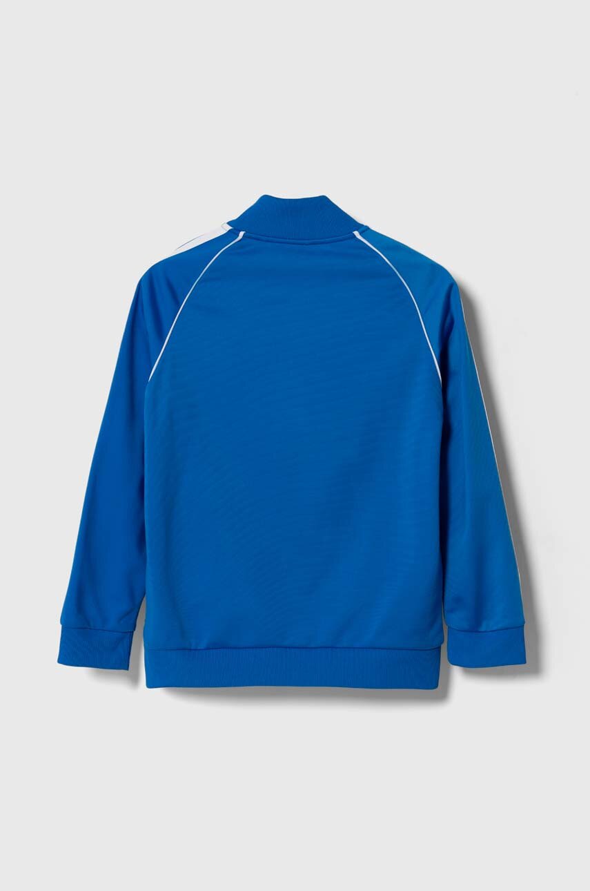 adidas Originals bluza dziecięca kolor niebieski z aplikacją | Answear.com