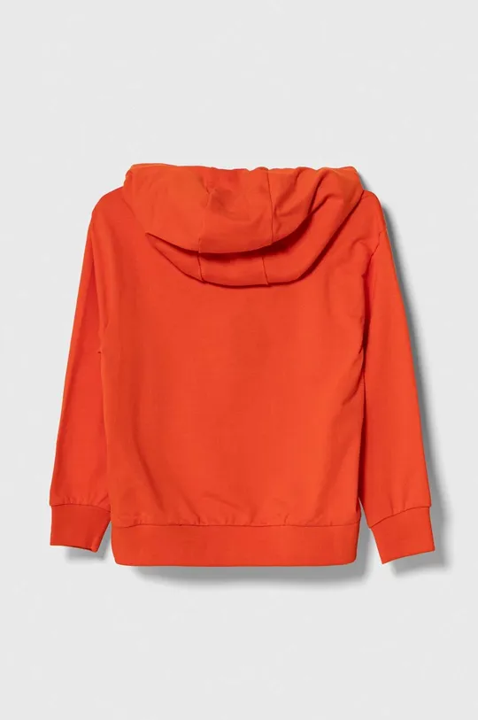 Παιδική βαμβακερή μπλούζα EA7 Emporio Armani πορτοκαλί