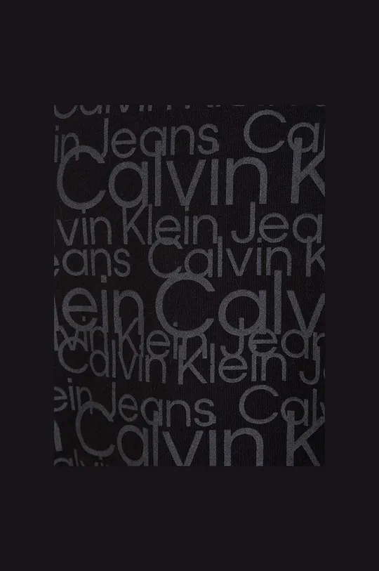 crna Dječja pamučna dukserica Calvin Klein Jeans