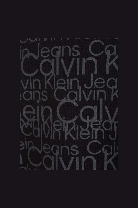 czarny Calvin Klein Jeans bluza bawełniana dziecięca