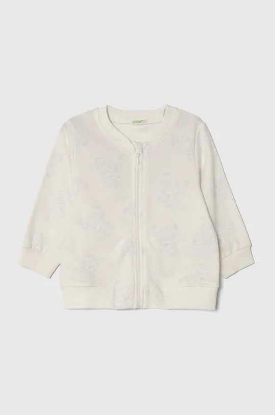 biały United Colors of Benetton bluza bawełniana niemowlęca Dziecięcy