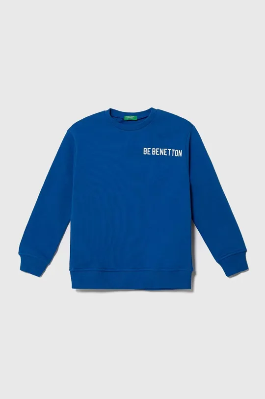 блакитний Дитяча бавовняна кофта United Colors of Benetton Дитячий