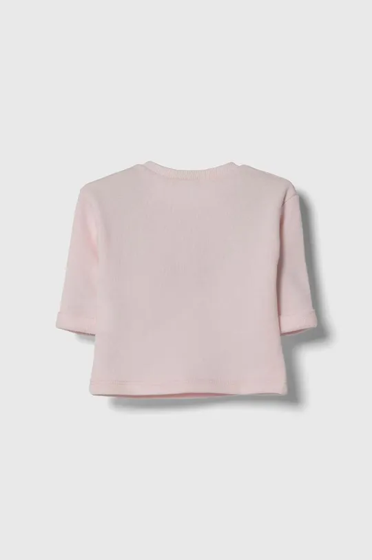 Хлопковая кофта для младенцев United Colors of Benetton розовый