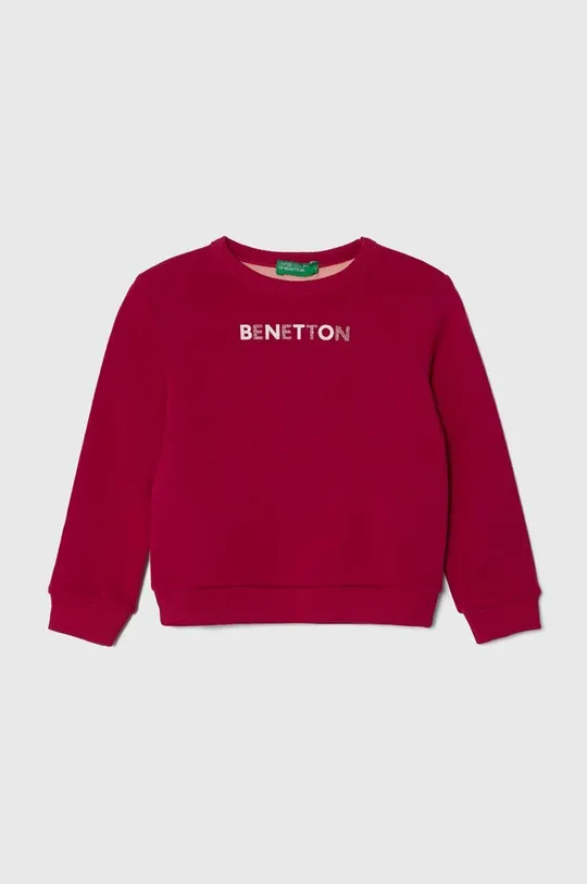 lila United Colors of Benetton gyerek melegítőfelső pamutból Gyerek