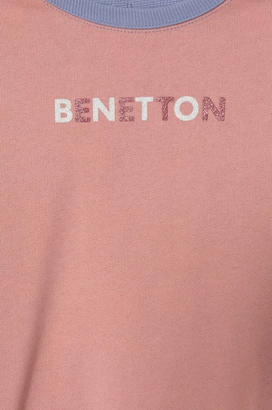 Otroški bombažen pulover United Colors of Benetton pisana