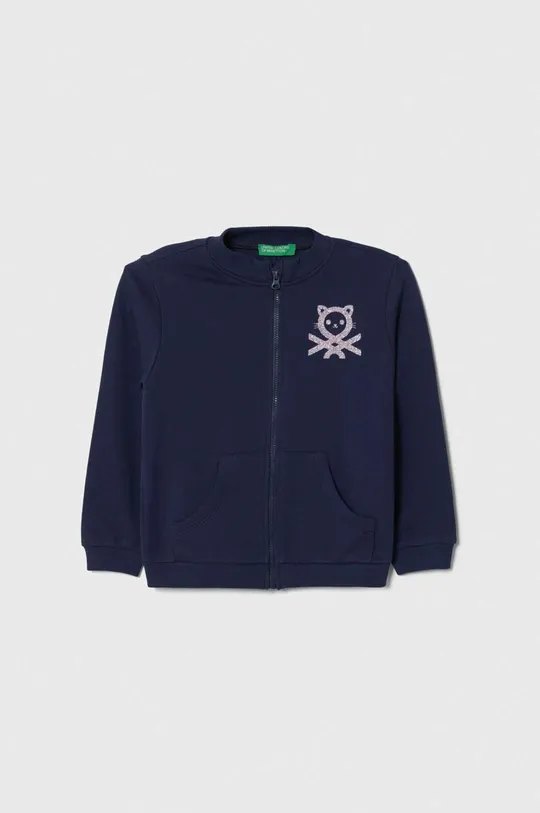 mornarsko modra Otroški bombažen pulover United Colors of Benetton Otroški