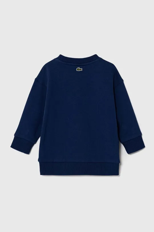 Otroški bombažen pulover Lacoste mornarsko modra