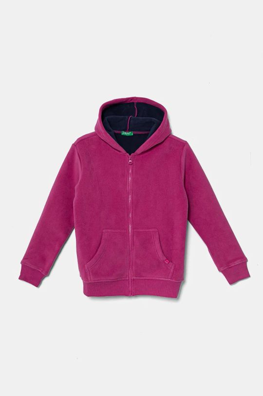 United Colors of Benetton felpa per bambini con rosa 3H6RC502L.G.SEASONAL