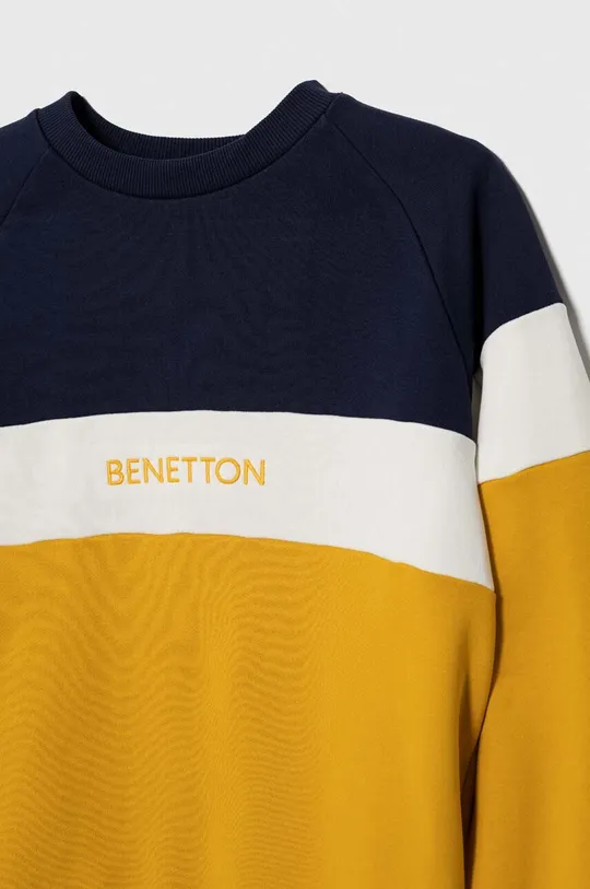 Дитяча кофта United Colors of Benetton жовтий