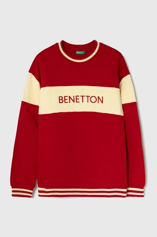 piros United Colors of Benetton gyerek melegítőfelső pamutból Gyerek