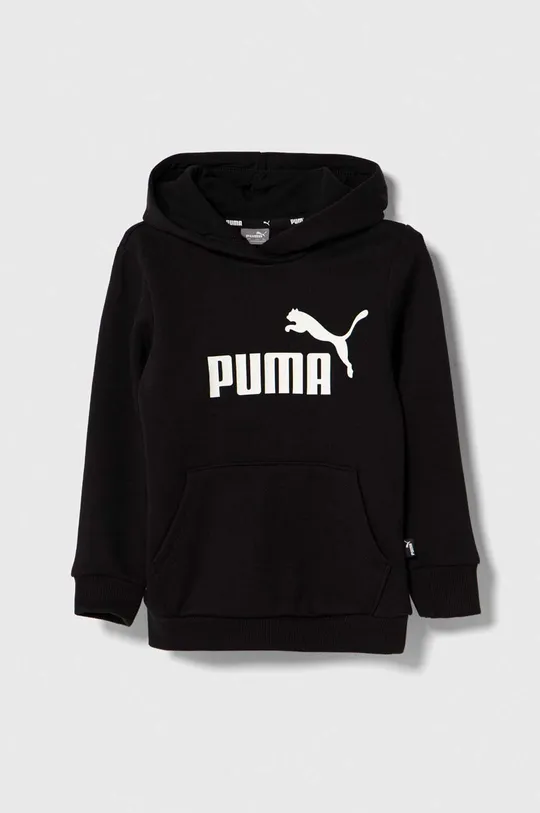 črna Otroški pulover Puma ESS Logo Hoodie FL G Otroški
