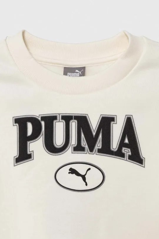 Παιδική μπλούζα Puma SQUAD Crew G  Κύριο υλικό: 66% Βαμβάκι, 34% Πολυεστέρας Άλλα υλικά: 100% Βαμβάκι Πλέξη Λαστιχο: 96% Βαμβάκι, 4% Σπαντέξ