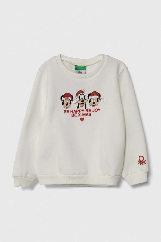 biały United Colors of Benetton bluza dziecięca x Disney Dziecięcy