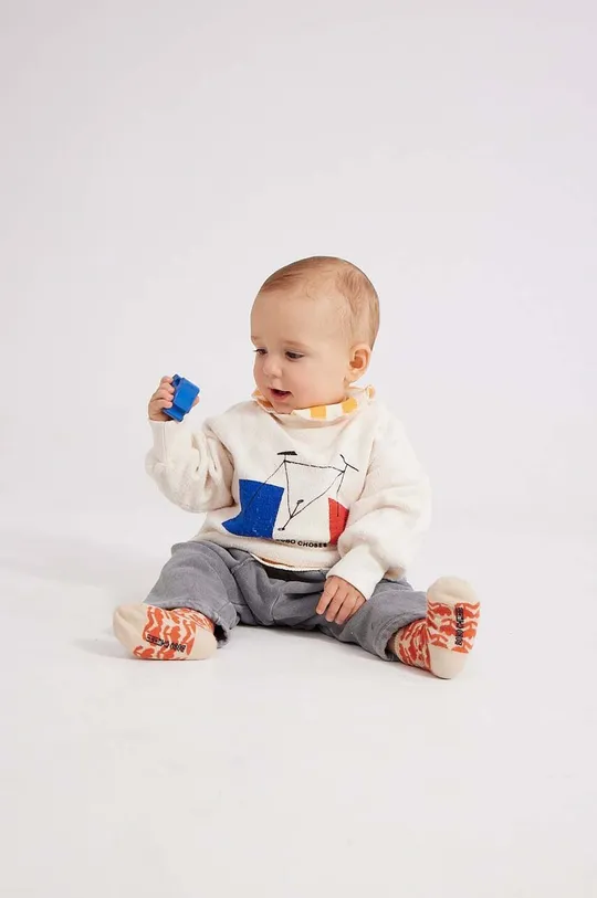 Bombažen pulover za dojenčka Bobo Choses Otroški
