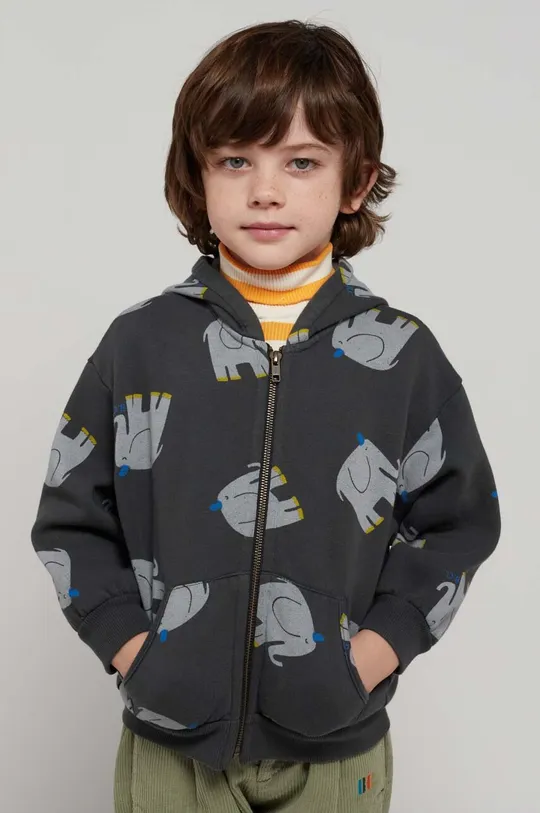siva Otroški bombažen pulover Bobo Choses Otroški