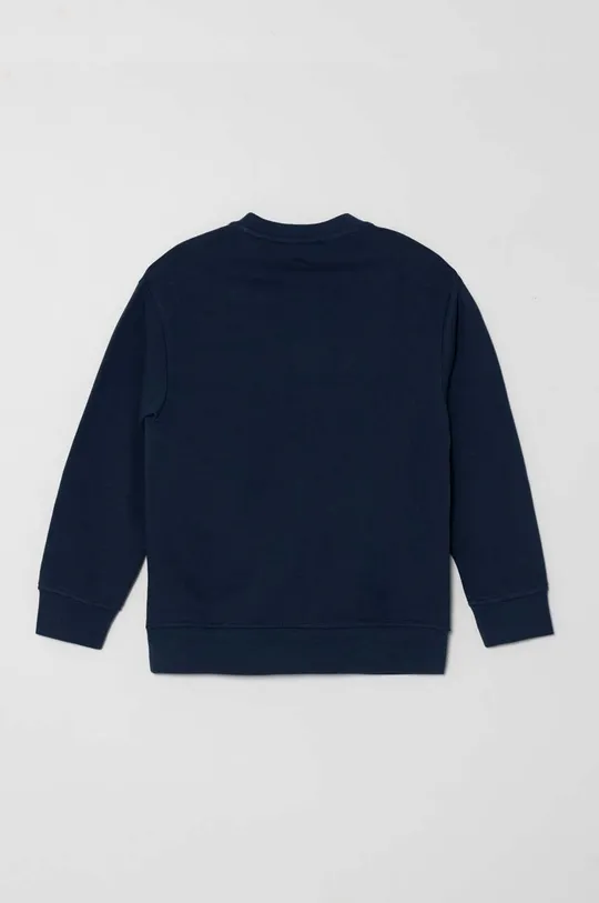 Otroški bombažen pulover Emporio Armani modra