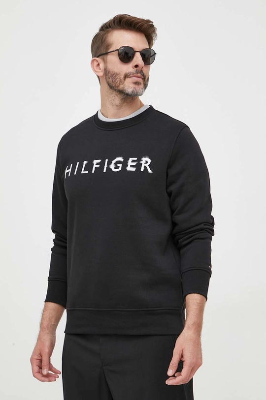 czarny Tommy Hilfiger bluza Męski