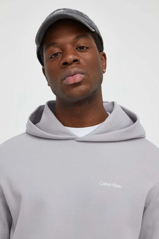 siva Pulover Calvin Klein Moški
