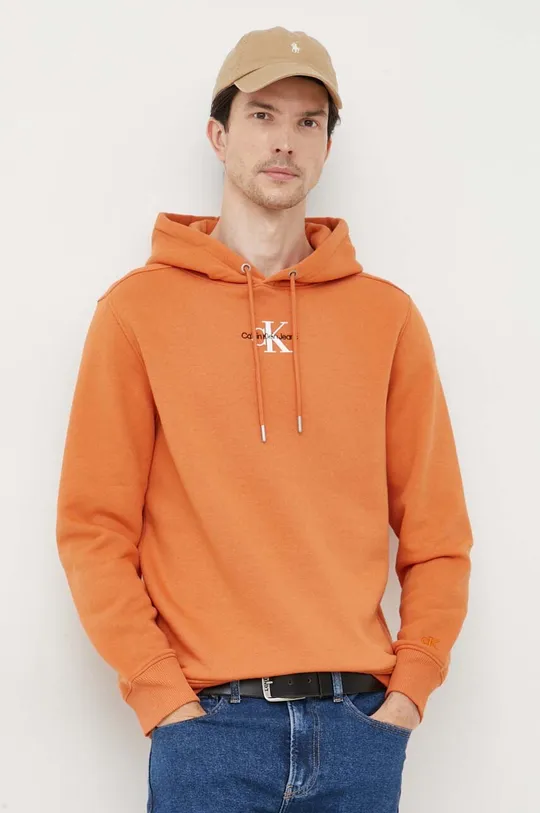 arancione Calvin Klein Jeans felpa Uomo