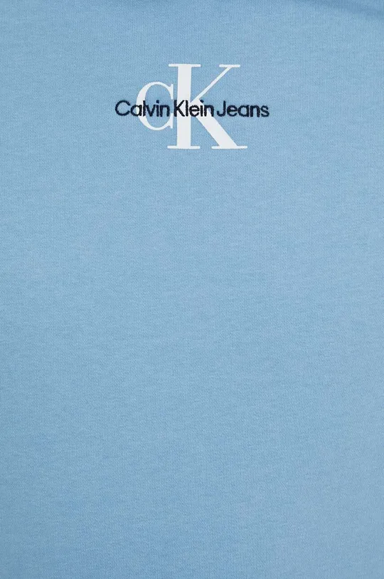modrá Mikina Calvin Klein Jeans