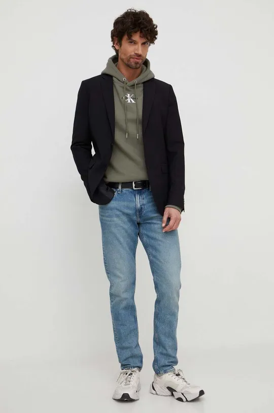 Pulover Calvin Klein Jeans zelena