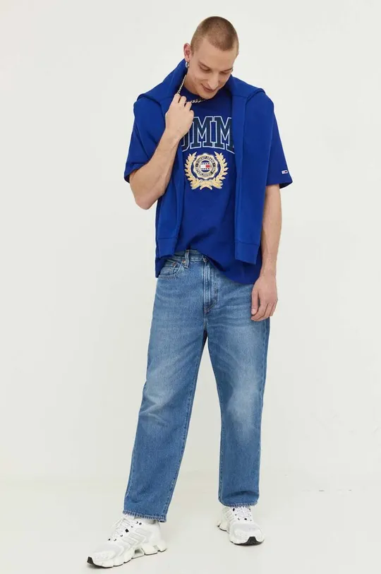 Μπλούζα Tommy Jeans σκούρο μπλε