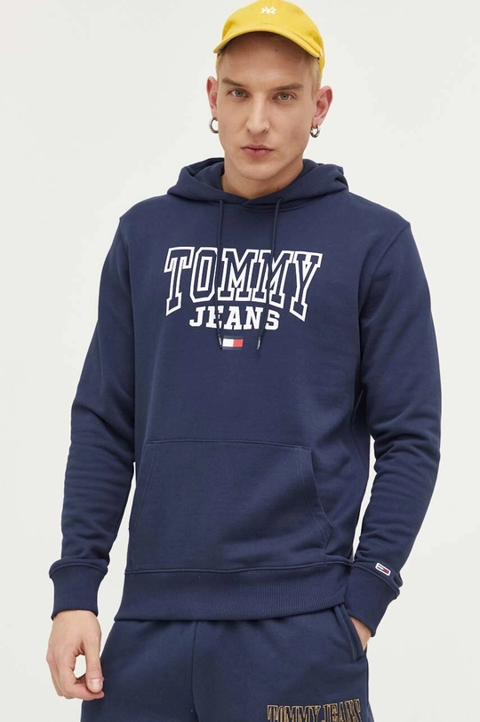 granatowy Tommy Jeans bluza bawełniana