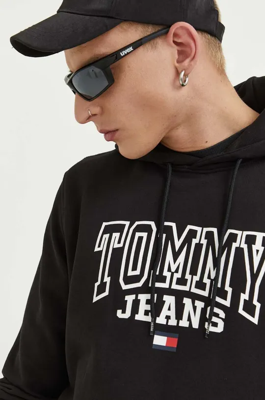 μαύρο Βαμβακερή μπλούζα Tommy Jeans