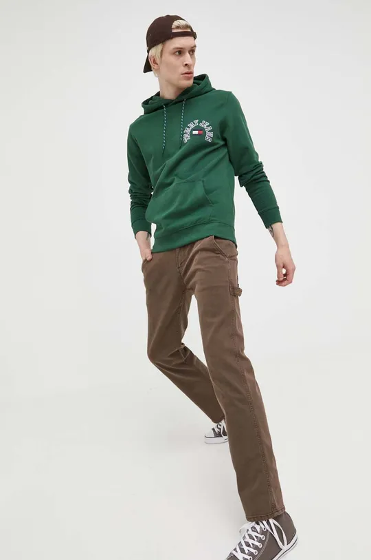Μπλούζα Tommy Jeans πράσινο