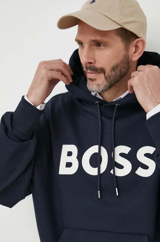 granatowy BOSS bluza bawełniana