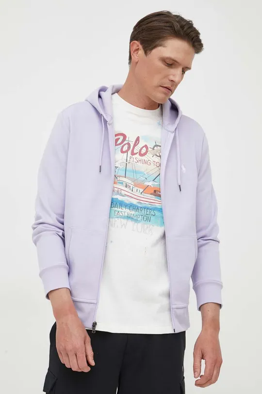 fioletowy Polo Ralph Lauren bluza Męski