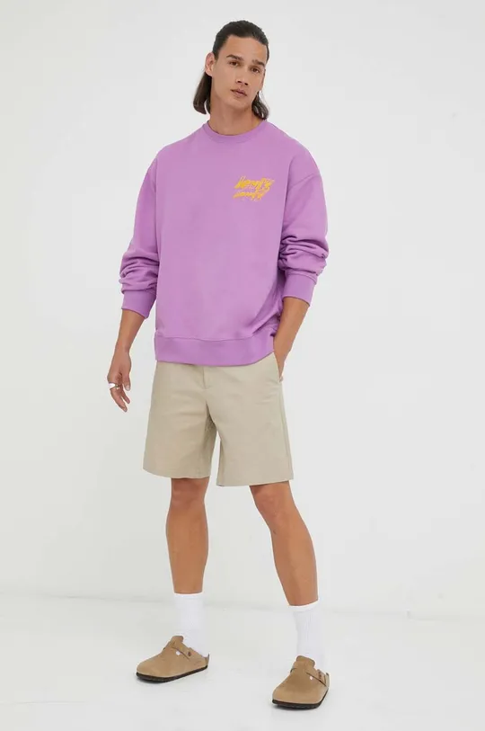 Levi's bluza bawełniana fioletowy