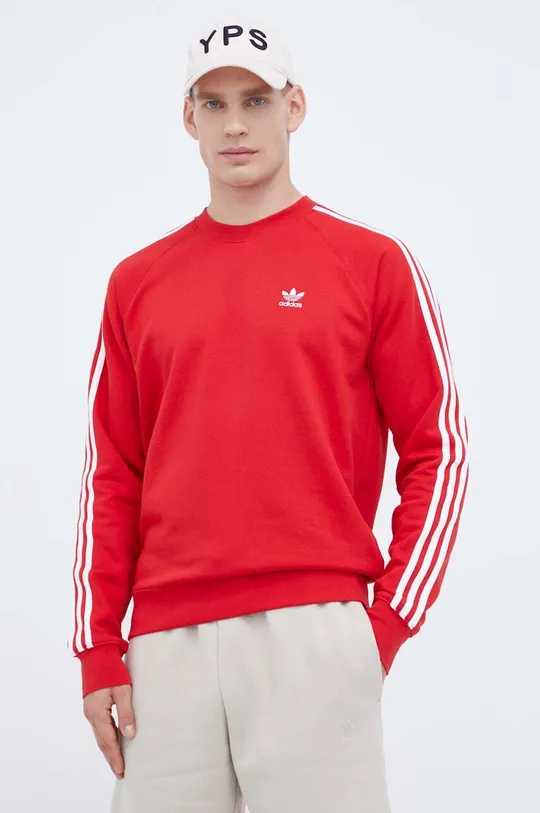 czerwony adidas Originals bluza Męski