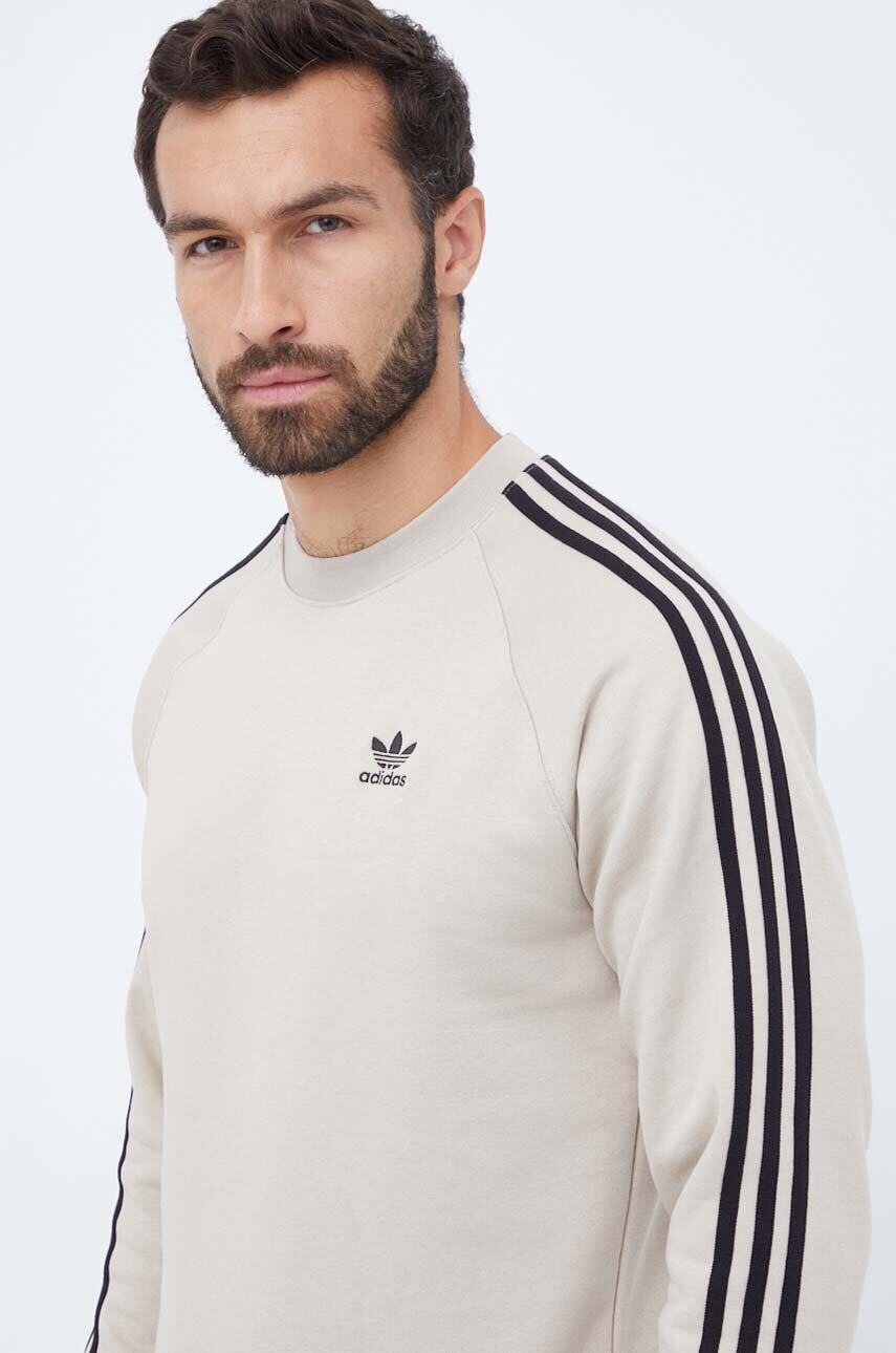 Кофта adidas Originals мужская цвет бежевый с аппликацией | ANSWEAR.ua