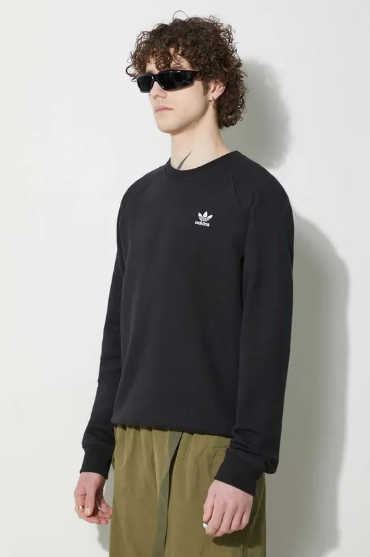 černá Mikina adidas Originals Trefoil Essentials Crewneck