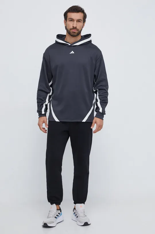 adidas Performance edzős pulóver Select fekete