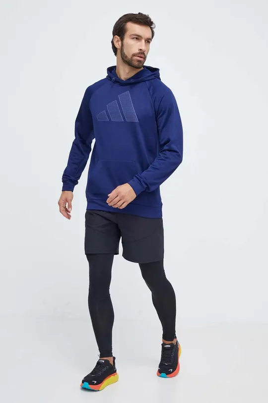 adidas Performance edzős pulóver sötétkék