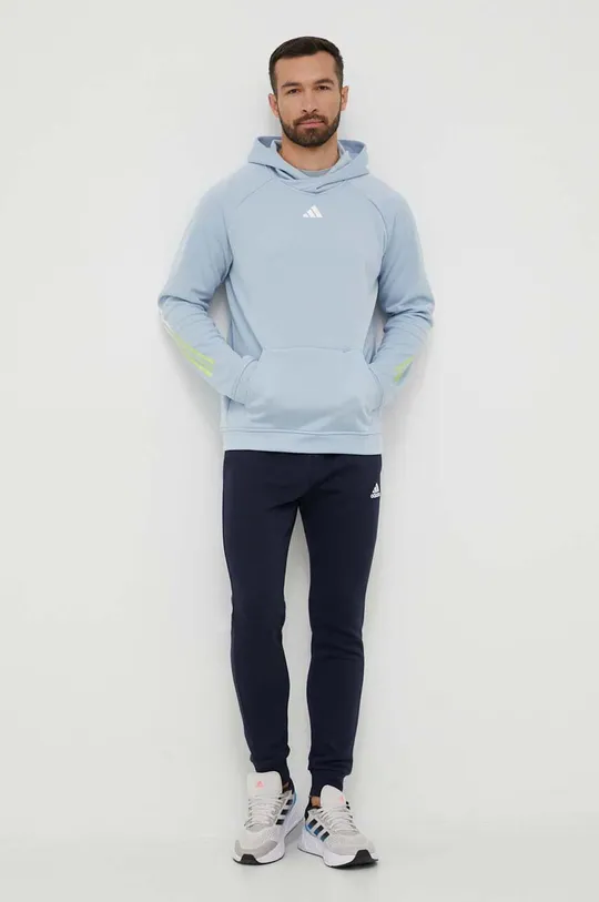 adidas Performance edzős pulóver Train Icons kék