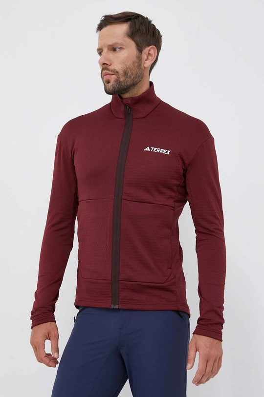 burgundské Športová mikina adidas TERREX Multi Pánsky