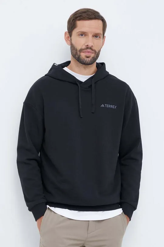 črna Pulover od trenirke adidas TERREX Logo Moški