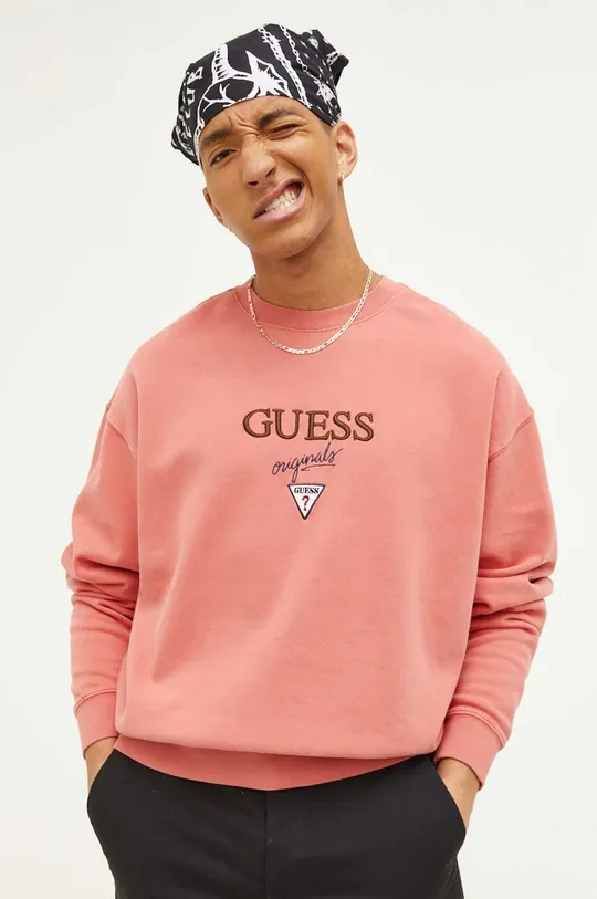 pomarańczowy Guess Originals bluza