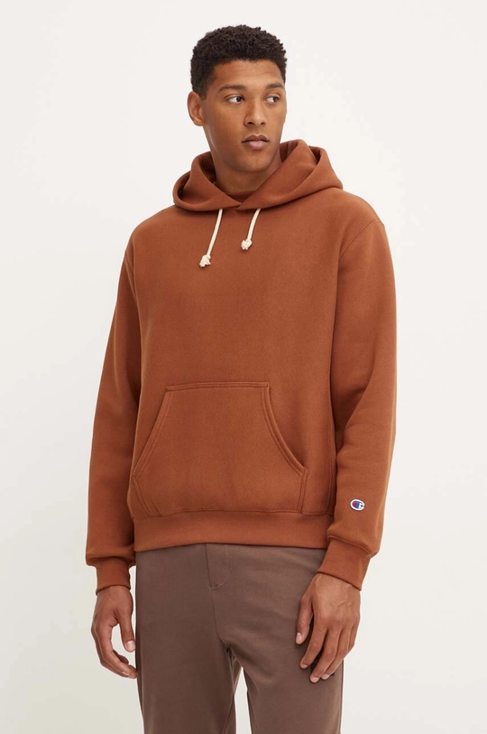 Champion sweatshirt plain brown 219623.