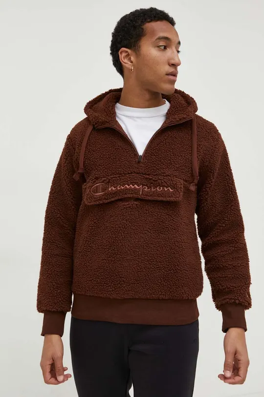 brown Champion sweatshirt