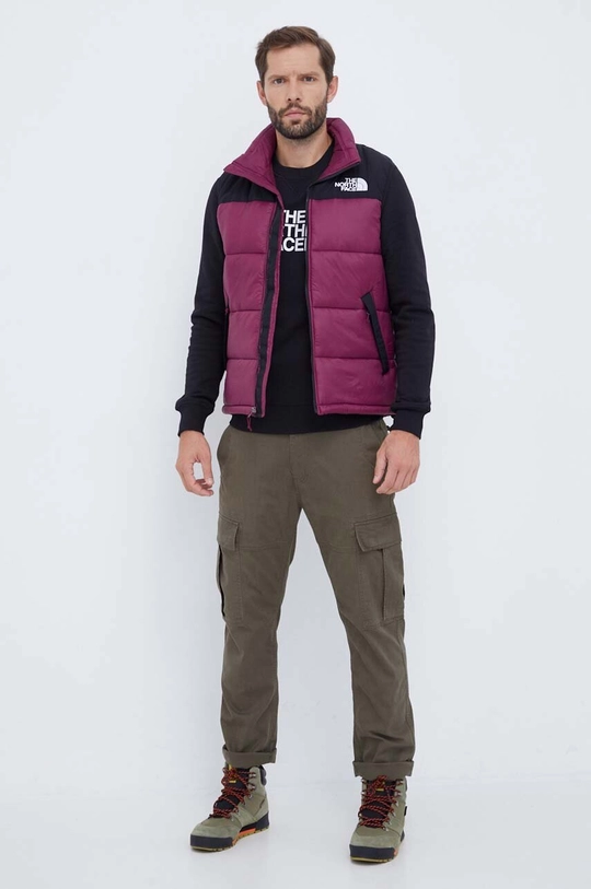 The North Face pamut melegítőfelső Drew Peak Crew fekete