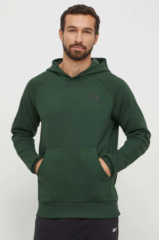 zelena Bombažen pulover The North Face